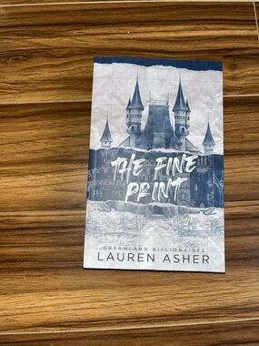 The Fine Print by Lauren Asher - Blue & White Paperback
